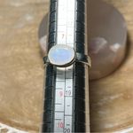 Sterling Silver Moonstone Oval 925 India Ring Photo 12