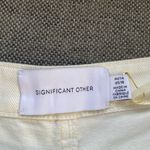 NWT Significant Other Phoebe Short Size US 10 Ivory White Denim Angled Fly Loose Photo 10