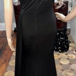 PromGirl Black With Silver Detailed Beading Prom Dress Photo 7