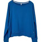 Puma NEW w tags Fleece Long Sleeve Pullover Sweatshirt Blue Size Large NWT Photo 0