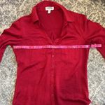 EXPRESS Petite Slim Fit Red Portofino Shirt Photo 8
