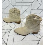 DIBA True Free Pass Fenix Beige Taupe Suede Leather Heel Booties Women Sz 6 Tan Photo 8