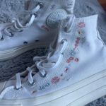 Converse Embroidered Floral Platform  Photo 1