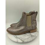 Vanessa Wu Booties Woman's 38/7.5 Silver Metallic‎ Snake Skin Shiny Boho Photo 5