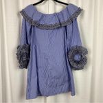 Alexis Miquela Blue Gingham Plaid Mini Dress Sz.XS Photo 10