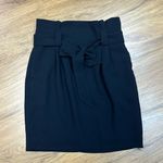 EXPRESS Women's Tie Knot High Waist Zipper Mini Skirt with Belt Sz 2 Photo 0