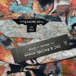 Zac and Rachel Woman NWT Size 2X Floral Leaf Print Cowl Neckline Sweater Top Photo 5