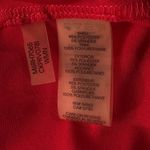 Calvin Klein  Medium Top Cap Sleeve V-Neck Keyhole Chain Stretch Faux Leather Photo 6