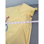 Liberty Lane Yellow Short Sleeve Bicycle Embroidery Floral TShirt Size 1X Photo 6