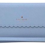 Kate Spade Blue Scallop Folio iPhone 8+ Wallet Wristlet Photo 0