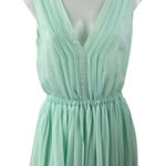 Victoria's Secret  Mint Green Sleeveless V Neck Pleated Fit & Flare Mini Dress S Photo 0