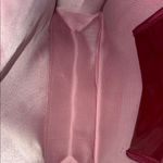 Glossy Red Tote Bag with Gold Lettering the perfect traveling bag Photo 4