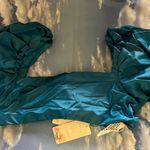 Agua by Agua Bendita Calista Puff Sleeve Bikini Top Blue Size M Photo 3