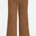 SKIMS  Cozy Knit Wide Leg Lounge Pants In Camel Size L/XL Plush Warm Relaxed Photo 0