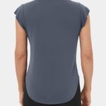 Halara NEW Round Neck Curved Hem Yoga Sports Top Blue Large Photo 1