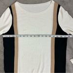 Etcetera  White and Black Color Block Sweater Photo 4