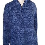 Boxercraft  Sherpa Teddy Quarter Zip Mock Neck Blue Jacket size XL chest 25" Photo 0