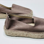 Anthropologie NWOB Manebi Women’s Grey Suede Flat Espadrilles Shoes Loafers Photo 0