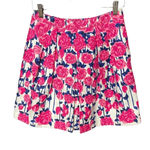 Vineyard Vines Vineyard Vines for the Kentucky Derby Lipstick Pink Rose Floral Skirt Size 4 Photo 2