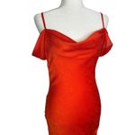 I.N. San Francisco I.N.‎ San Francisco Y2K Off Shoulder Bias Cut Slip Dress M Cowl Neck Midi Fairy Photo 2