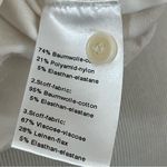 Akris Punto  Cotton Stretch Cream Button Down Shirt Mesh Detail Sleeves S Photo 5