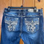 Rock Revival  ferry Blue Bootcut Jeans with Embellished Pockets mid rise size 30 Photo 6