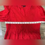 Maje  Rimine Jaquard Red Mini Dress Size 2 - Medium Photo 3