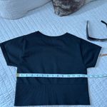 Aerie Offline black seamless workout lounge crop tee shirt S Photo 3