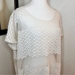 Free People  Cream‎ Lace Oversized Short Size XS Photo 1