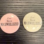 Vintage Bundle of (2) I've Been Maxwellized Metal Button Pins Pink Photo 1