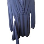 Navy Showpo Swiss Dot Mini Dress Photo 9