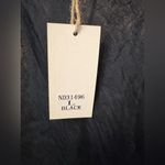 Chic Black Mini Dress with Spaghetti Straps Size L Photo 6