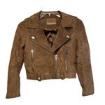 BLANK NYC  Suede Moto Jacket Silver Hardware Sz XS Photo 0