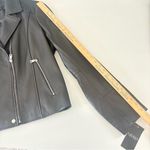 NWT Lauren Ralph Lauren Asymmetrical Lamb Leather Moto Jacket Black Size XXL Photo 15