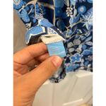 J. McLaughlin  dress blue elephant, floral cruise, summer lightweight Lilly vines Photo 4