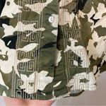 Chico's Chico’s Camouflage Camo Embroidered Long Sleeve Button Down Shirt Blouse Top Photo 2