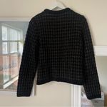 Talbots Chenille Crewneck Cardigan in Metallic Plaid Photo 5