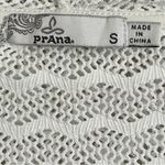 prAna  Luiza Swimsuit Cover-Up Hooded‎ Tunic White Chevron Pocket Size Small Photo 3