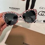 Burberry  luxxotica Orange and White Patterned Sunglasses Photo 14