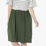 Merokeety Striped Tie Waist Swing dress Photo 0