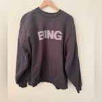 ANINE BING  Gray Blur Miles Sweatshirt Size Medium Photo 2