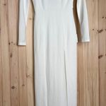 Lulus NWT Romantic Moments White Lace Long Sleeve Dress Open Back Wedding Sz XS Photo 0