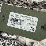 ALLSAINTS NWT All Saints Amara Laertes Midi Dress Size 4 Ecru Leopard Print Long Sleeve Photo 4