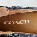 Coach Chelsea Black Gray Signature Canvas Logo Print Ballerina Flats - US 10 Photo 3