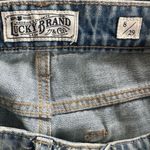 Lucky Brand Sienna Slim Boyfriend Printed Folded Raw Edge Crop Denim Jeans 8 Photo 6