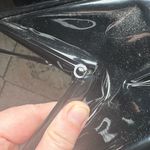 Garay Black Patent Leather Vinyl Satchel Purse Vintage‎ Photo 13