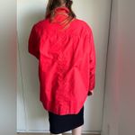 Liz Claiborne VTG Womens Red Barn Jacket Size Medkium Fisherman core Fall Photo 10