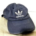Adidas  Originals Blue Baseball Cap Hat trefoil cotton adjustable adult O/S Photo 0