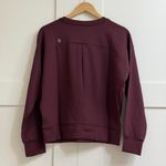 FIGS Cornelia FORMx Crewneck Scrub Top in Burgundy, Size Medium Photo 11