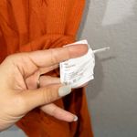 8 By Yoox NWT Orange Cable Knit High-Neck Long Dress Size Small Photo 10